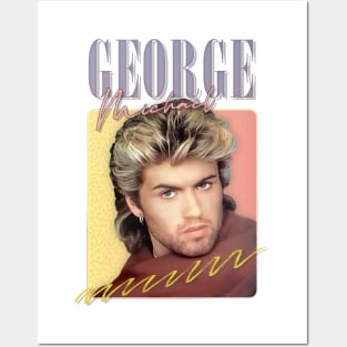 George Michael -- 80s Styled Aesthetic Design Posters and Art